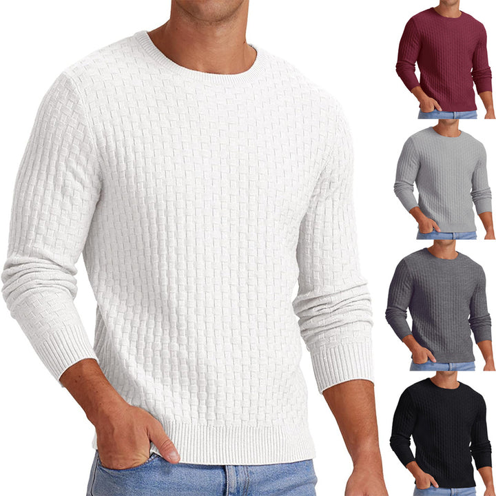 Men's structured sweatshirt with round neck and long sleeves Lisslune