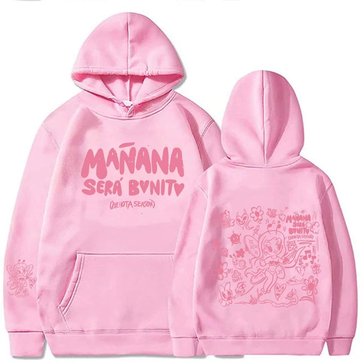 Women's hoodie with creative print and practical kangaroo pocket Lisslune