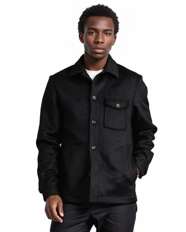 Men's elegant bouclé jacket with practical pockets Lisslune