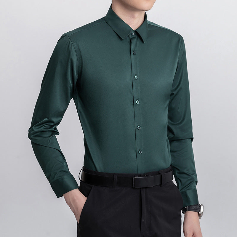 Men's elegant shirt with shiny fabric and modern cut Lisslune