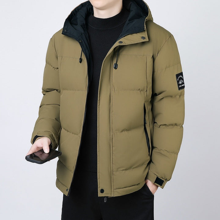 Men's insulated thermal jacket with adjustable hood Lisslune