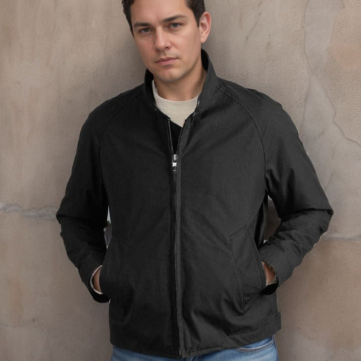 Men's lightweight casual jacket in modern design with stand-up collar Lisslune