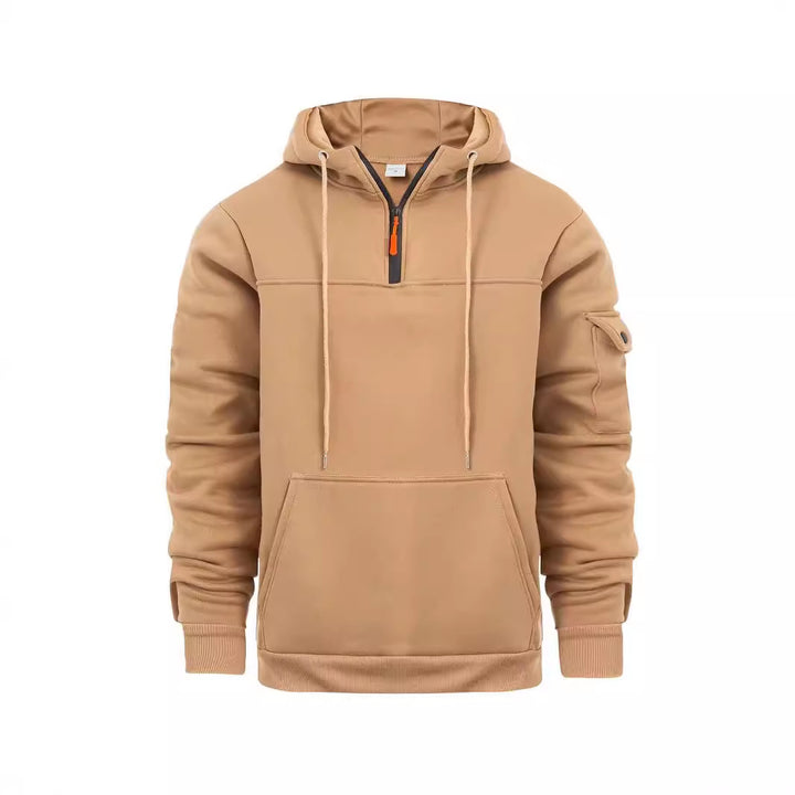 Men's hooded sweatshirt with practical pockets from Lisslune
