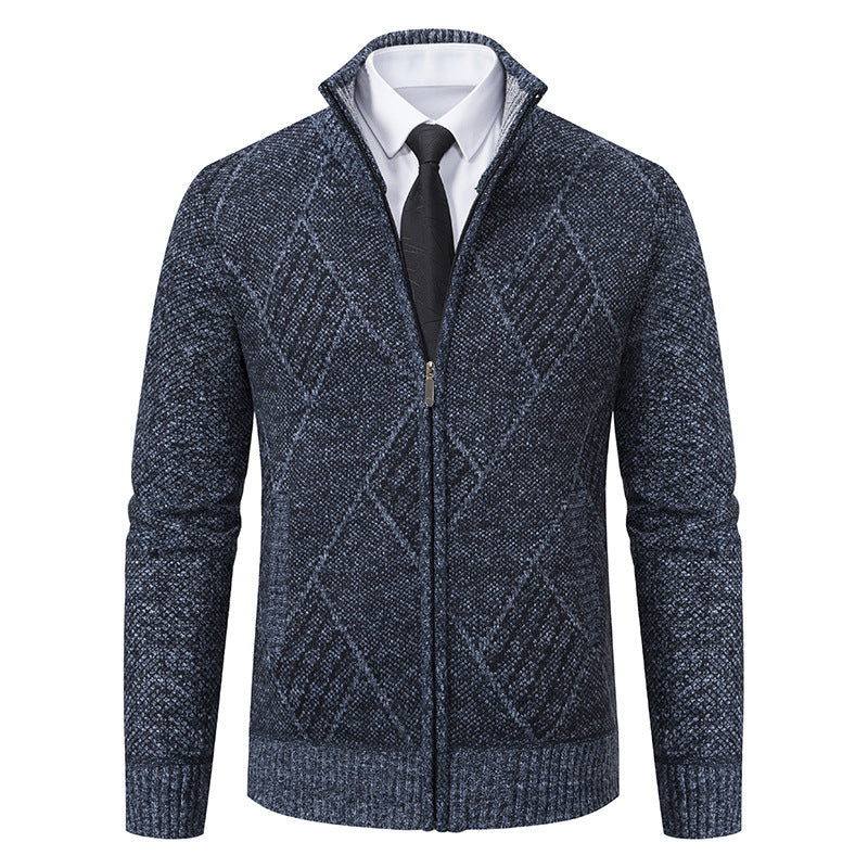 Men's cardigan with modern pattern and slim fit Lisslune