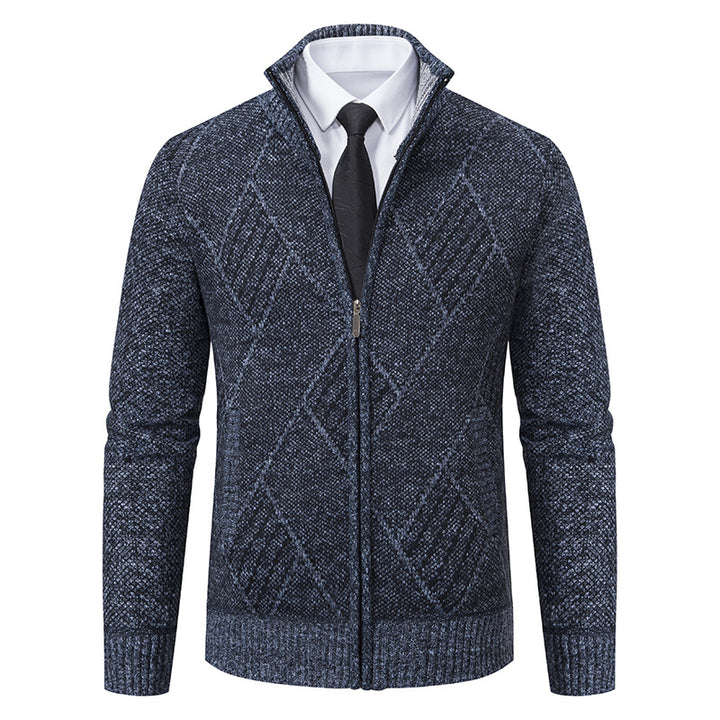 Men's cardigan with modern pattern and slim fit Lisslune