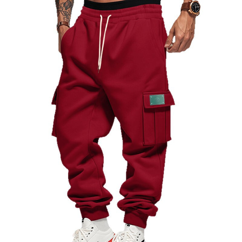 Men's cargo jogging pants with practical side pockets and adjustable drawstring Lisslune