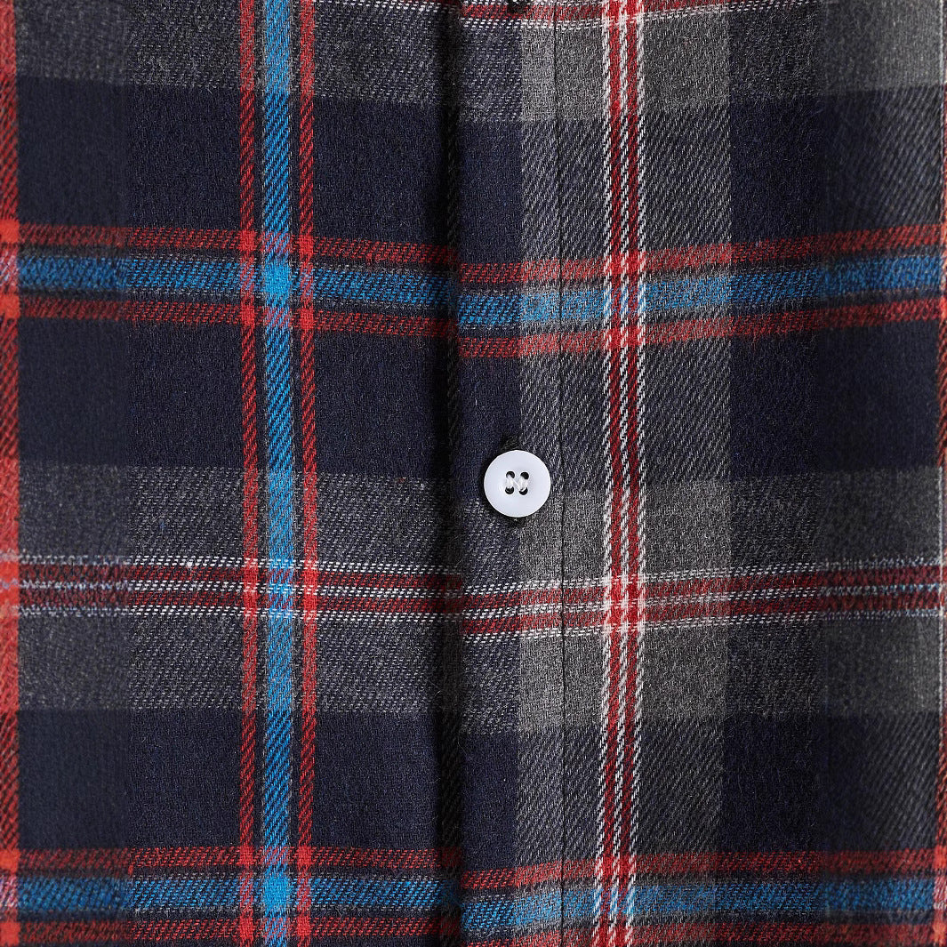 Men's flannel shirt with detachable hood Lisslune