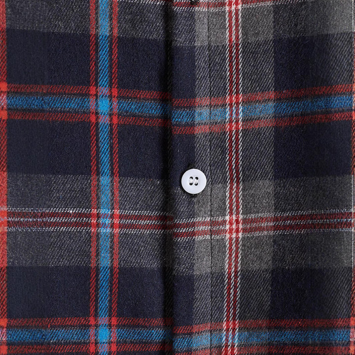 Men's flannel shirt with detachable hood Lisslune