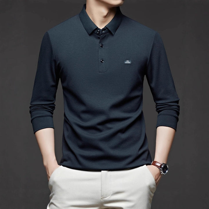 Men's polo shirt with modern cotton blend and fitted cut Lisslune