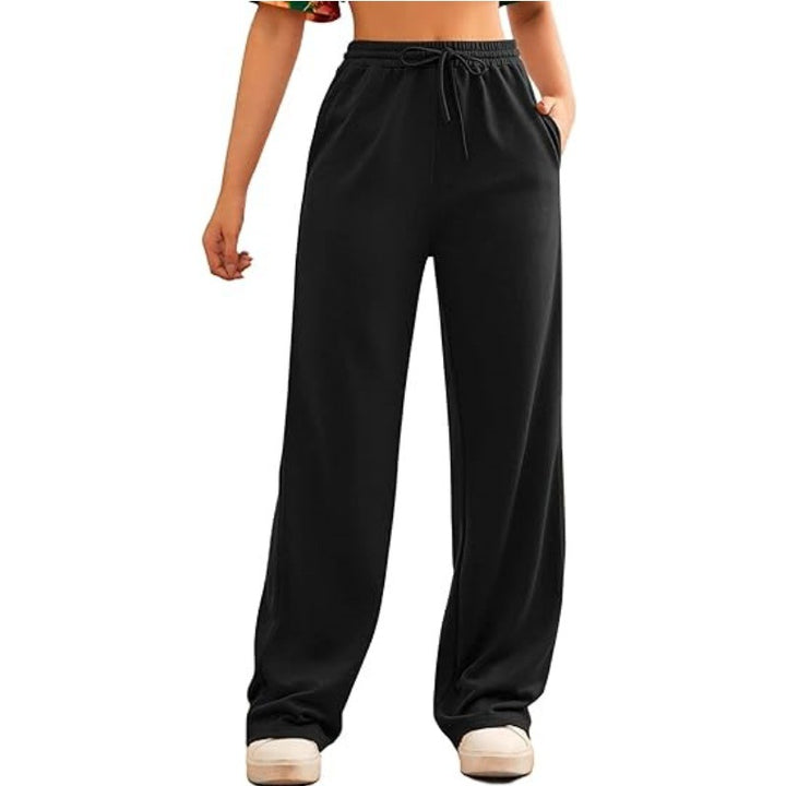 Women's loose-fitting leisure pants made of comfortable sweat material Lisslune