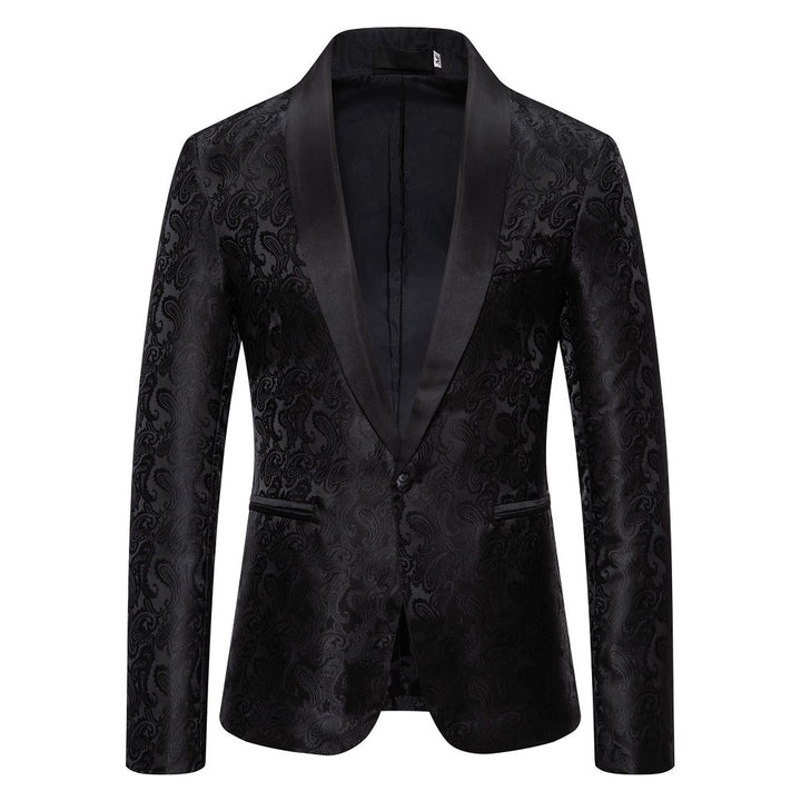 Men's elegant tuxedo blazer with luxurious paisley pattern Lisslune