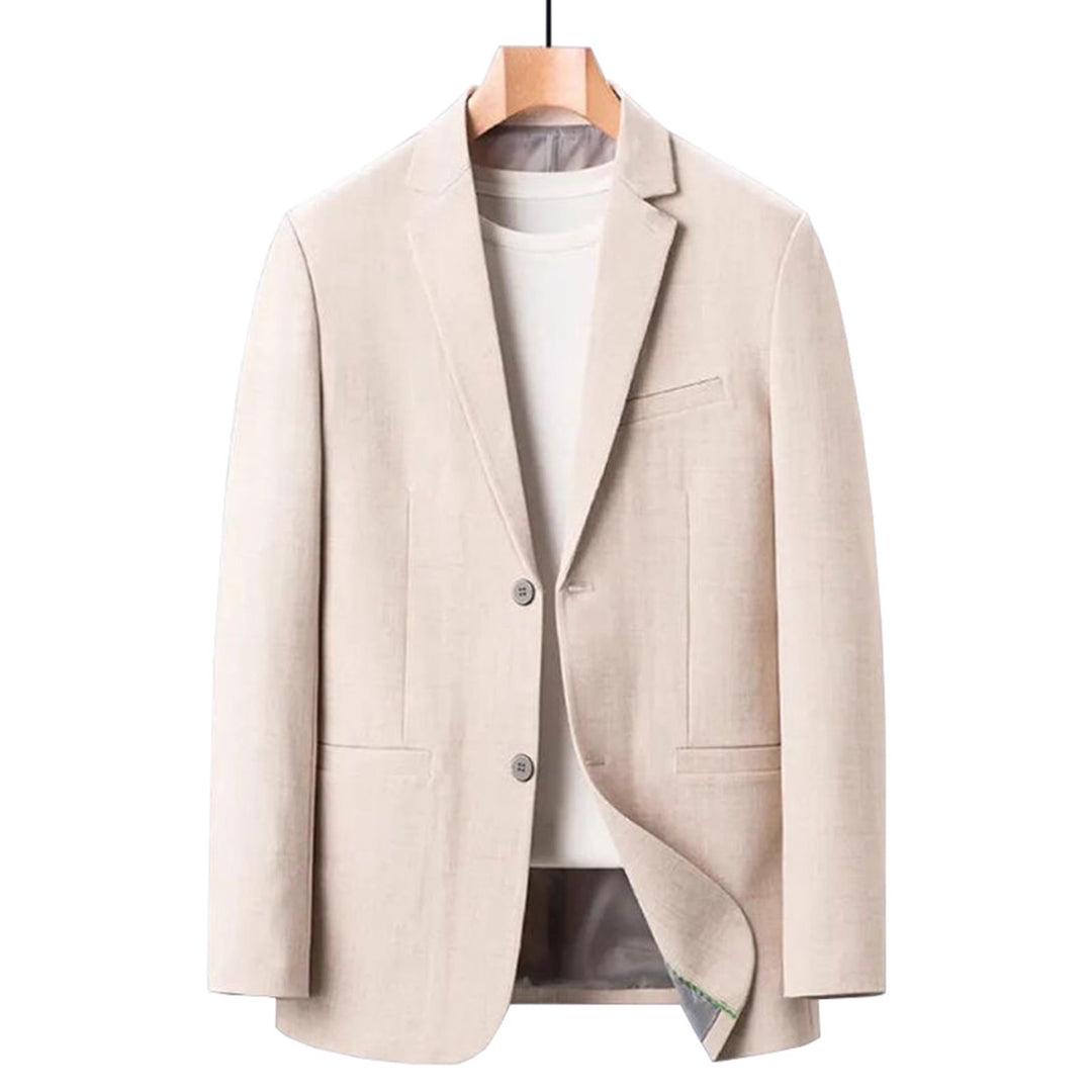 Men's fashionable and lightly padded blazer with a slim fit and classic pockets Lisslune