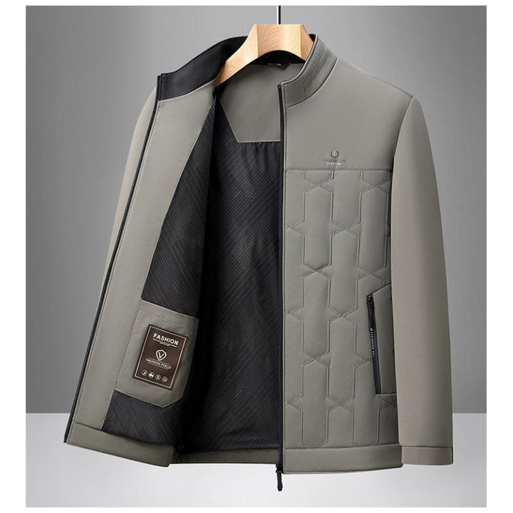 Men's Multifunctional Quilted Jacket with High Collar Lisslune