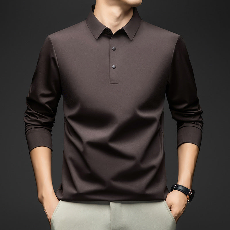 Men's Long Sleeve Polo Shirt Lisslune