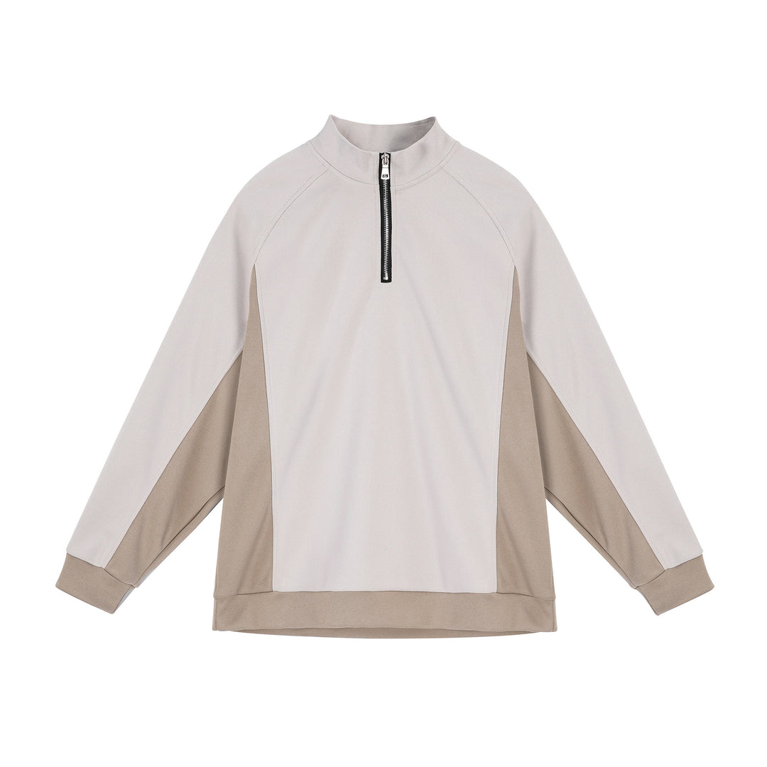 Men's functional sweater with half zipper and breathable inserts Lisslune