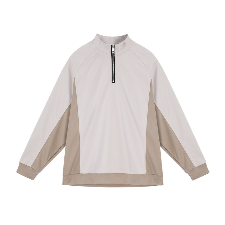 Men's functional sweater with half zipper and breathable inserts Lisslune