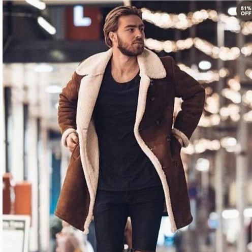 Men's sheepskin coat with luxurious teddy lining Lisslune