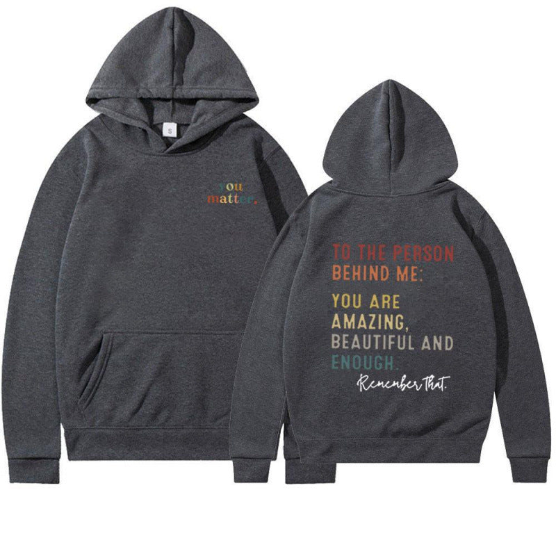 Women's hoodie with motivating lettering Lisslune