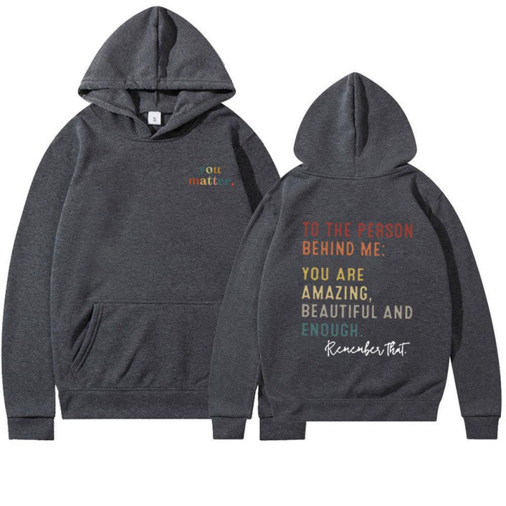Women's hoodie with motivating lettering Lisslune