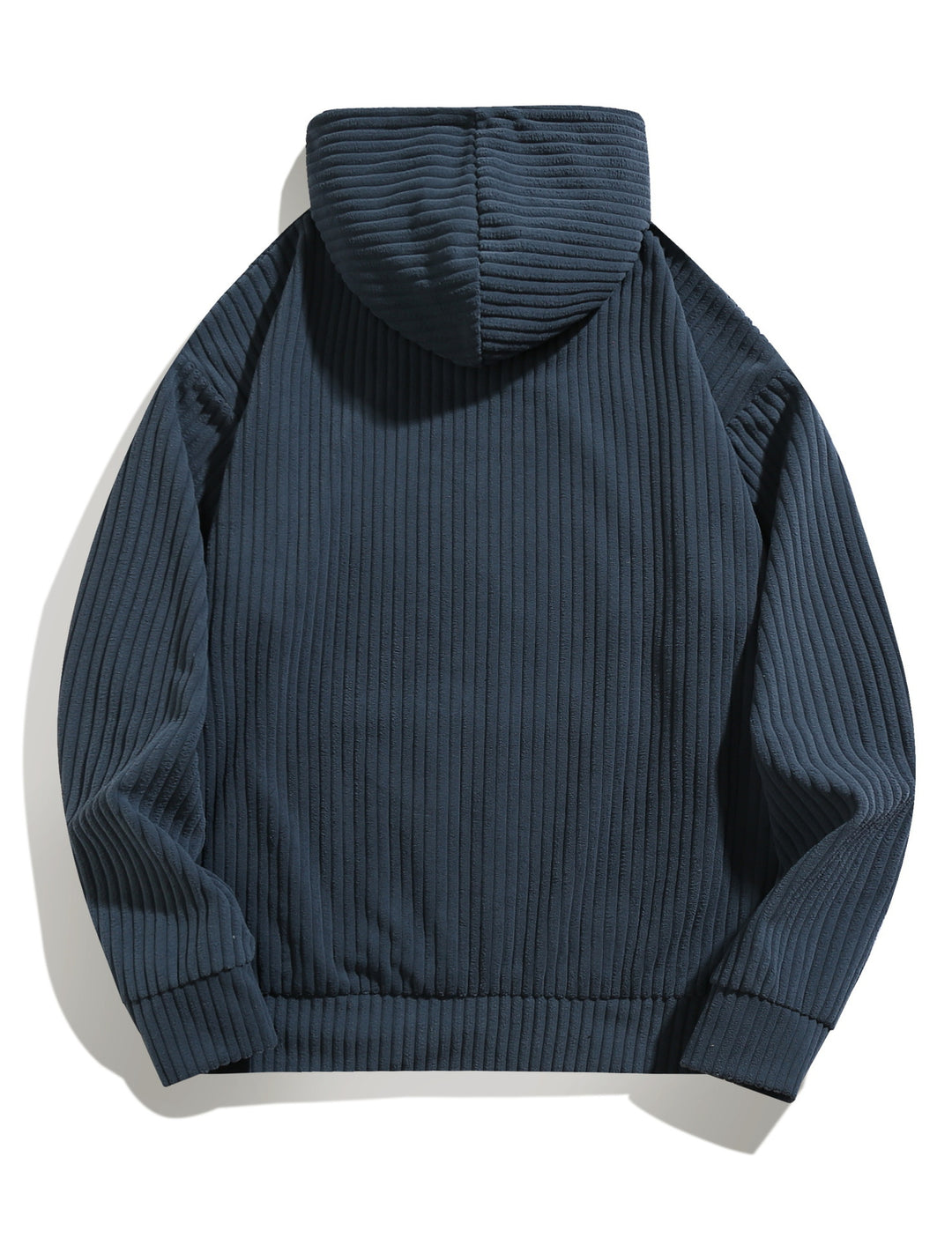Men's casual hoodie with ribbed texture and kangaroo pocket Lisslune