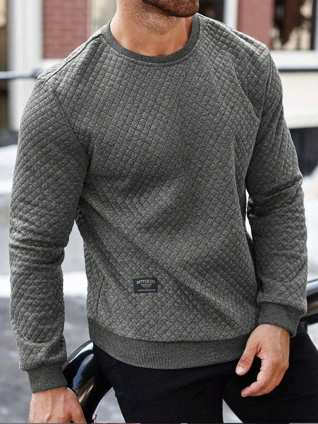 Men's Padded Sweatshirt with Innovative Comfort Lisslune