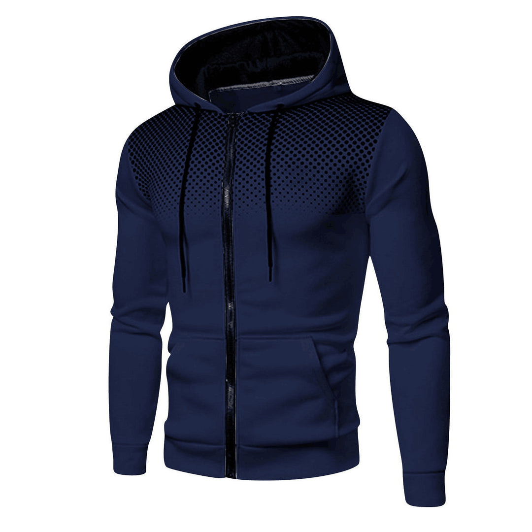 Men's sporty hoodie with innovative structure and practical zip pockets Lisslune