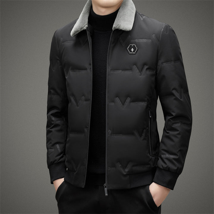 Men's Stylish and Functional Quilted Jacket with Soft Collar Lisslune