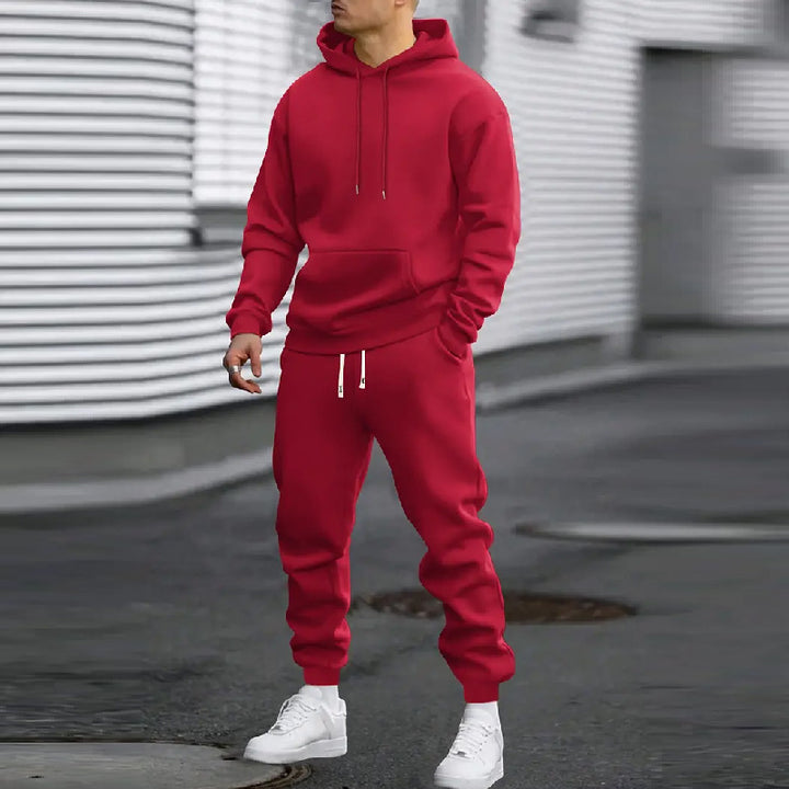 Men's sporty hoodie tracksuit made of high-quality sweat fabric Lisslune
