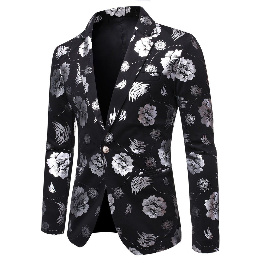 Men's elegant blazer with luxurious floral pattern Lisslune