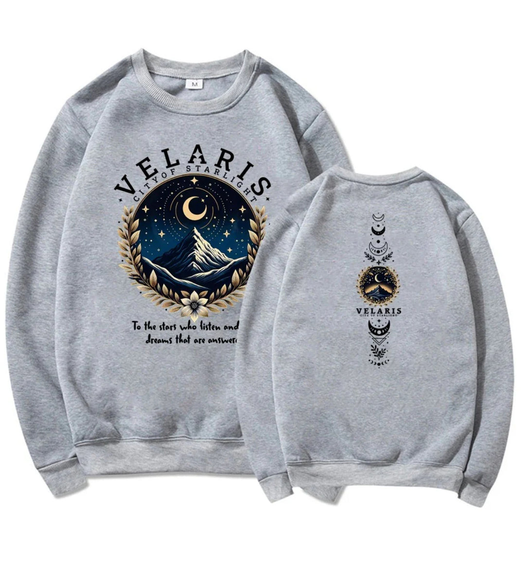 Women's sweatshirt with artistic night sky motif Lisslune