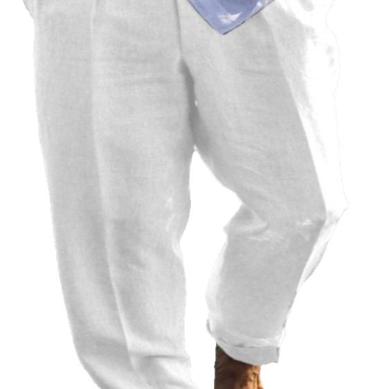 Men's Lightweight Linen Pants with Casual Cut Lisslune