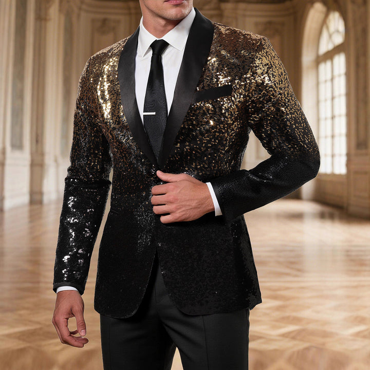 Men's Glamorous Sequin Blazer Lisslune