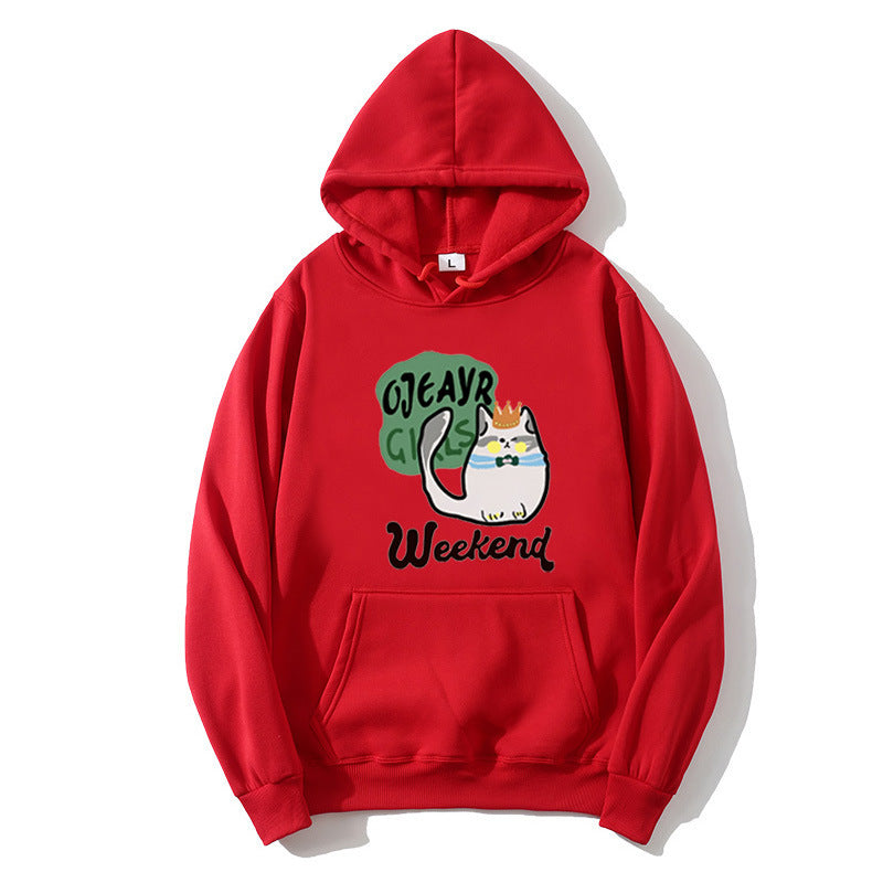 Women's hoodie with playful cat motif Lisslune