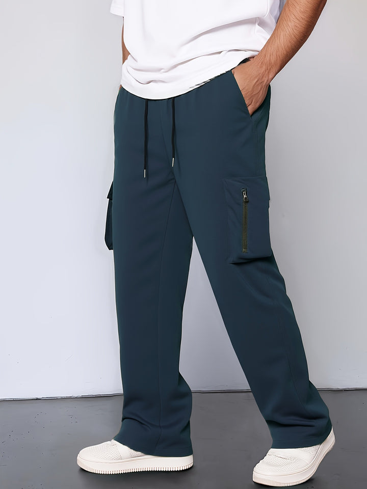 Men's cargo pants with functional pockets and adjustable waistband Lisslune