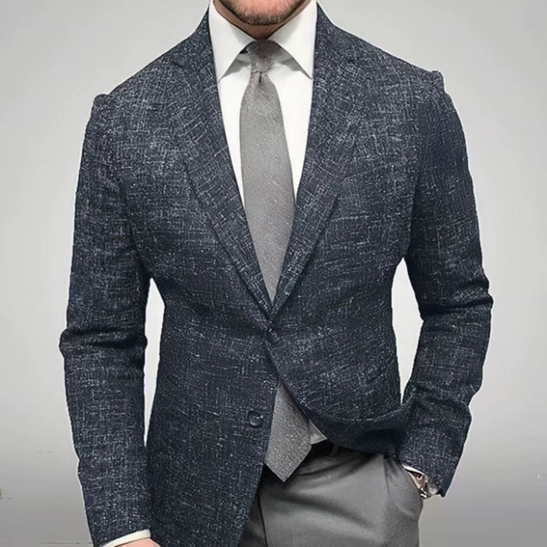 Men's fashionable checkered blazer with high wearing comfort and elegant details Lisslune