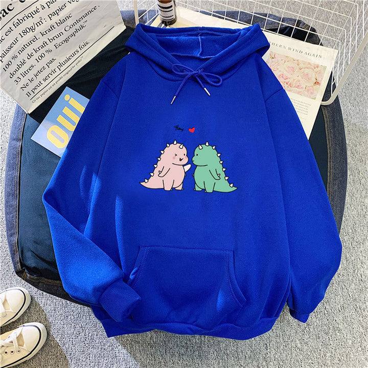 Women’s hoodie with playful dinosaur motif Lisslune