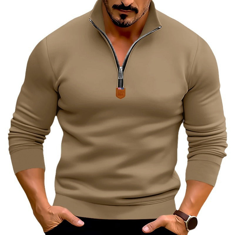 Men's pullover with short zip Lisslune