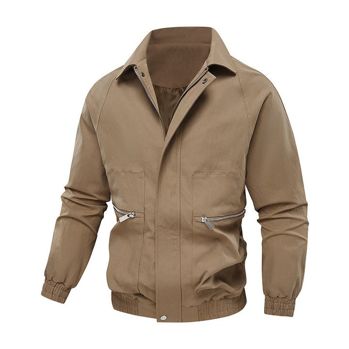 Men's Elegant Jacket with Practical Zipper Pockets Lisslune