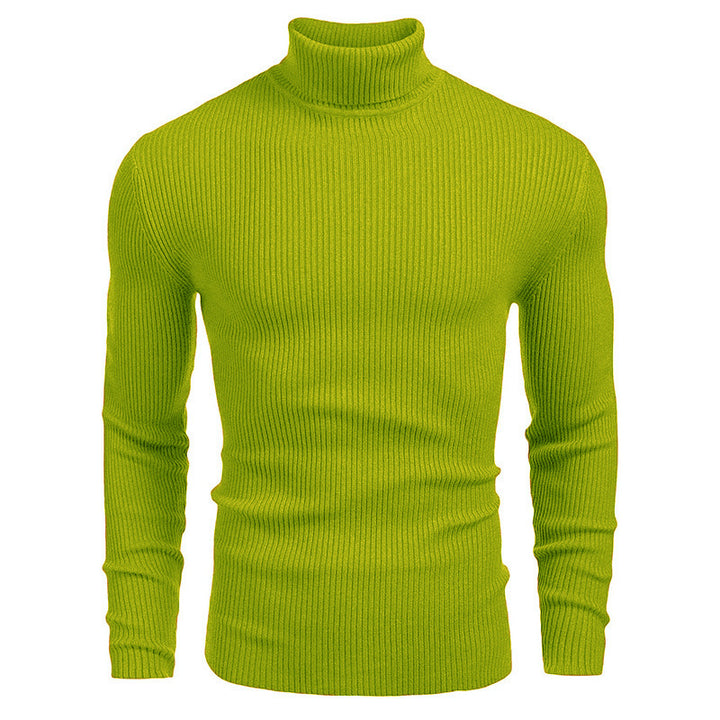 Men's turtleneck sweater made of fine rib knit Lisslune