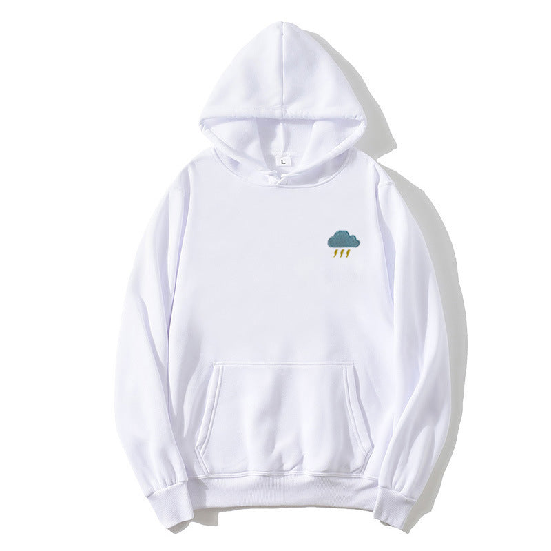Ladies hoodie with creative cloud design Lisslune