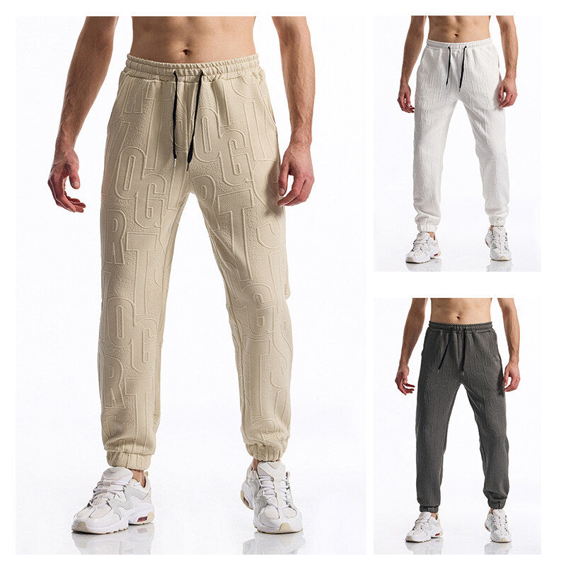 Men's sporty leisure pants with elastic waistband and side pockets Lisslune