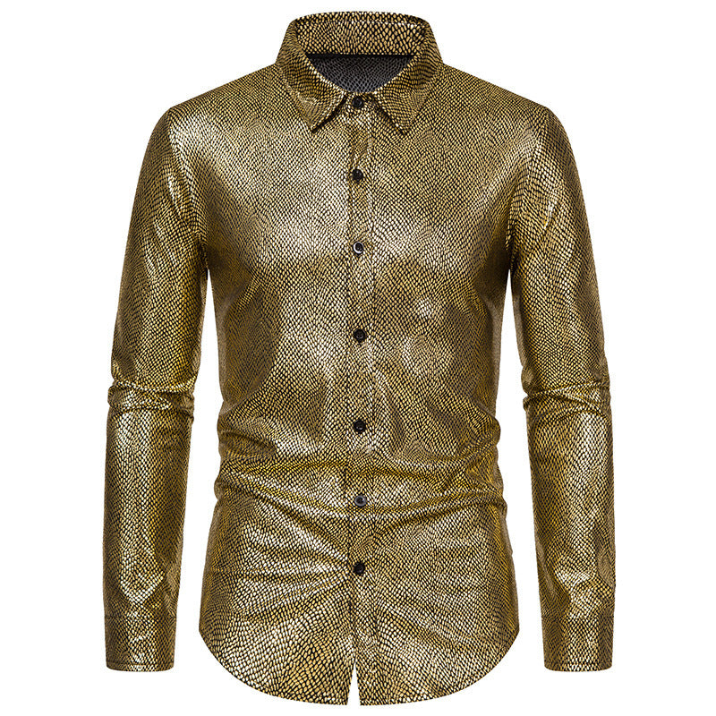 Men's elegant shirt with shimmering top material and modern cut Lisslune