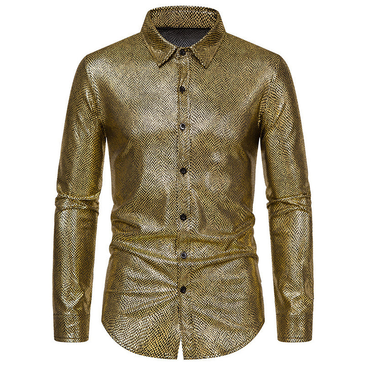 Men's elegant shirt with shimmering top material and modern cut Lisslune