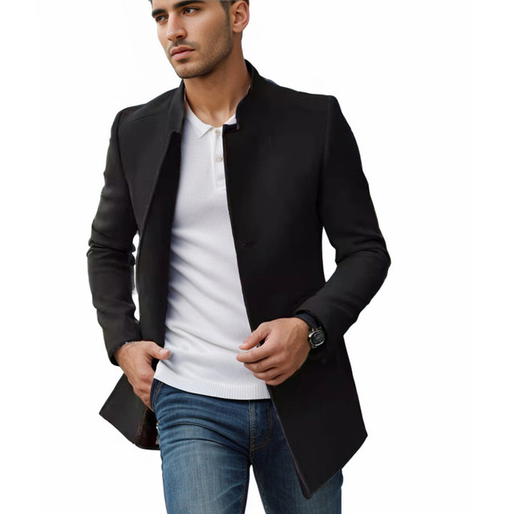 Men's elegant quilted jacket in a modern cut with a high collar Lisslune