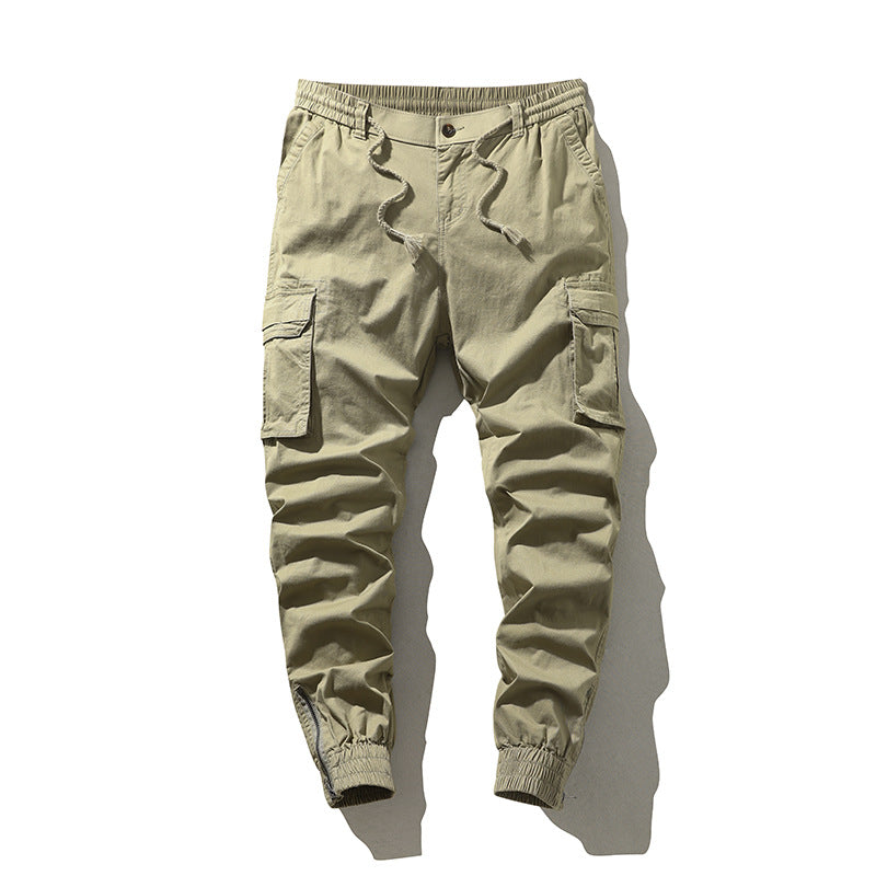 Men's cargo pants with multiple practical pockets and elastic cuffs Lisslune