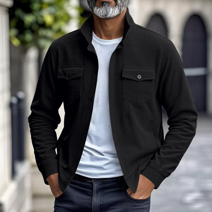 Men's casual shirt jacket in structured design Lisslune