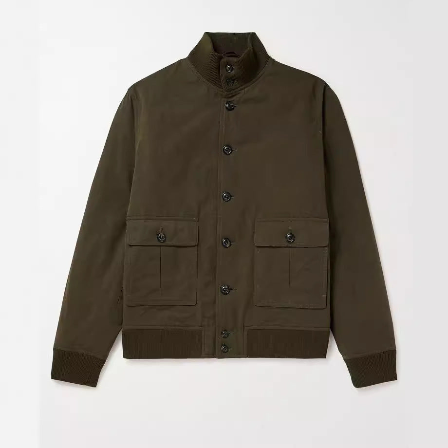 Men's fashionable suede jacket with textured design Lisslune