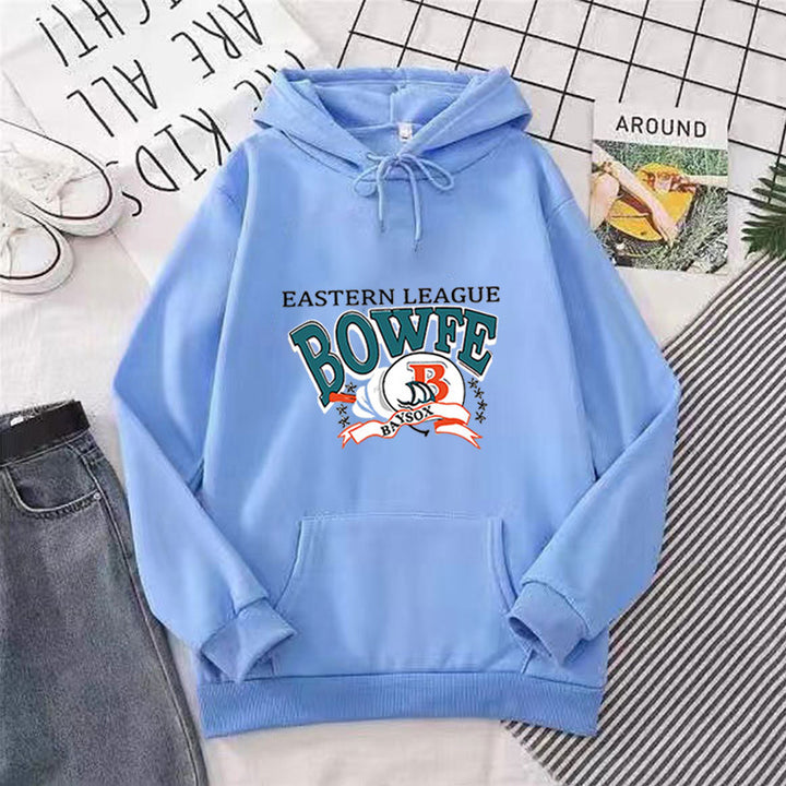 Women's sporty hoodie with trendy graphic print Lisslune