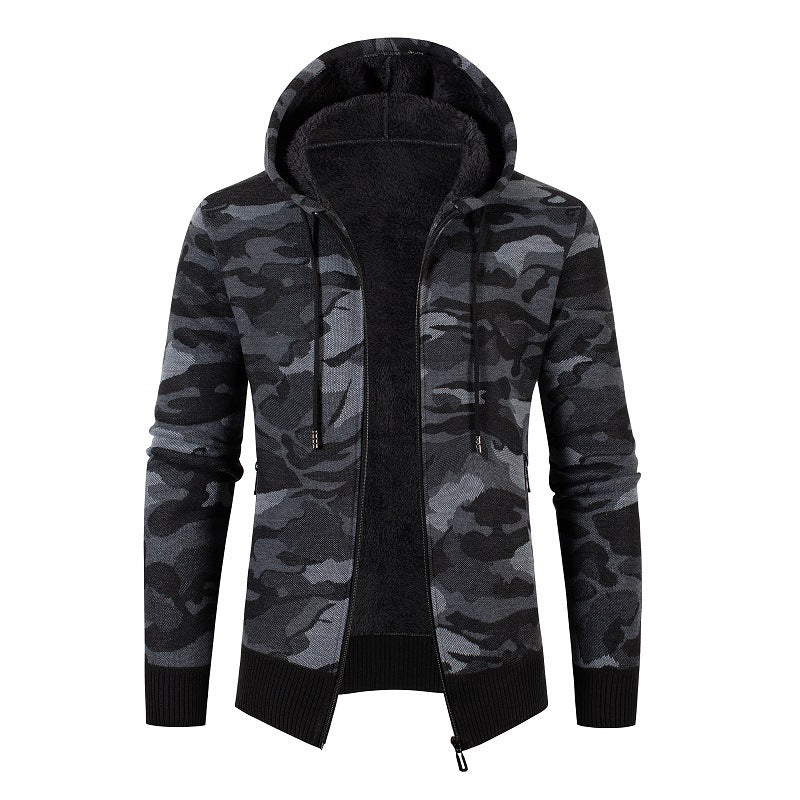 Men's fashionable hooded sweater with check pattern Lisslune