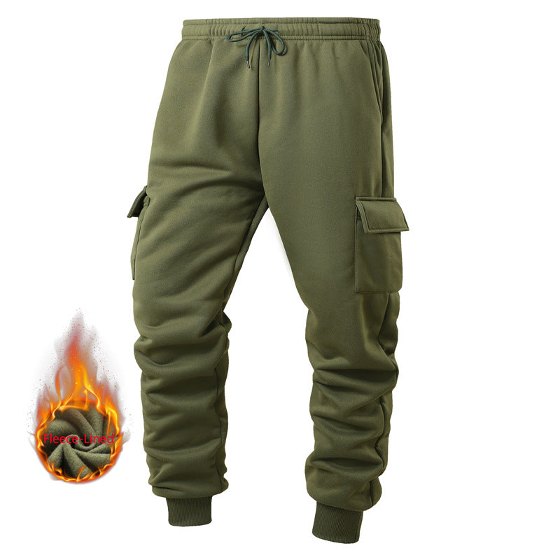 Men's Fleece-Lined Cargo Pants Lisslune
